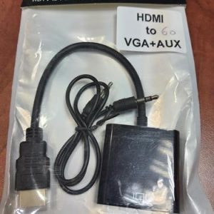 כבל hdmi to vga+aux