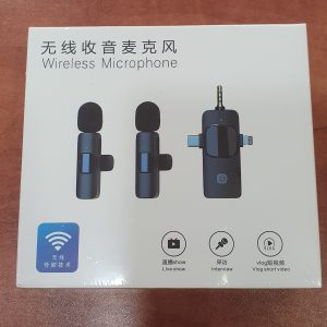 סט מיקרופון דש אלחוטי.