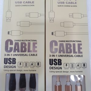 כבל משולב טעינה מהירה ובטוחה .